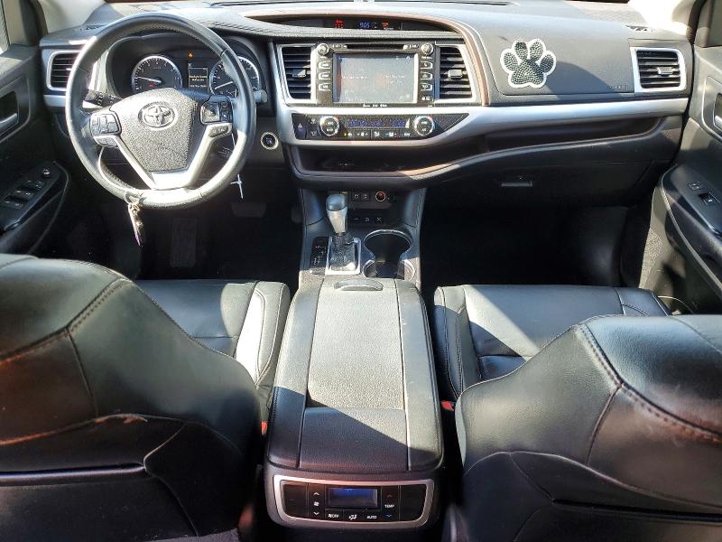 2017 Toyota Highlander VIN 5TDJZRFH7HS482504 COPART salvage auction — FRONT END, Salvage Title, sold $9,600 on 2026-07-09 (photo 8)