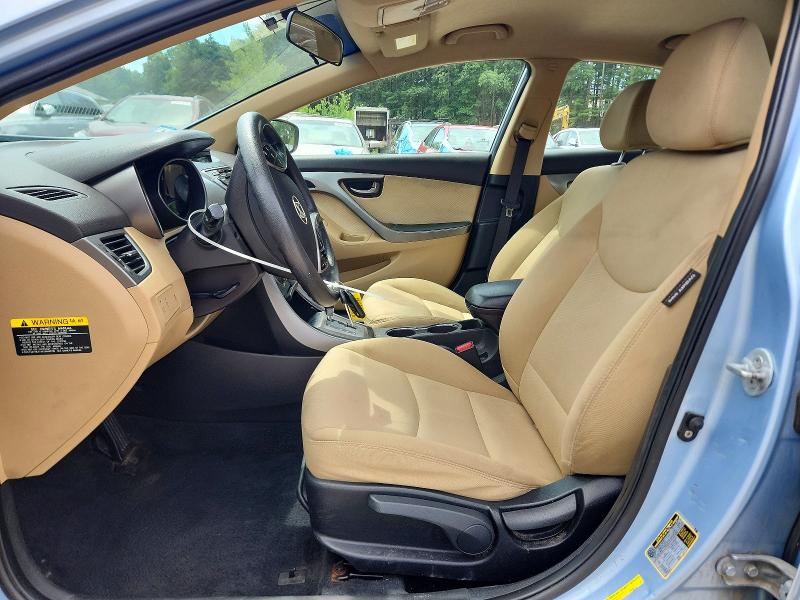 2013 Hyundai Elantra VIN KMHDH4AE0DU626492 COPART salvage auction — FRONT END, Ma - Cert Of Title-Reconstrctd Coll, sold $575 on 2026-07-06 (photo 7)