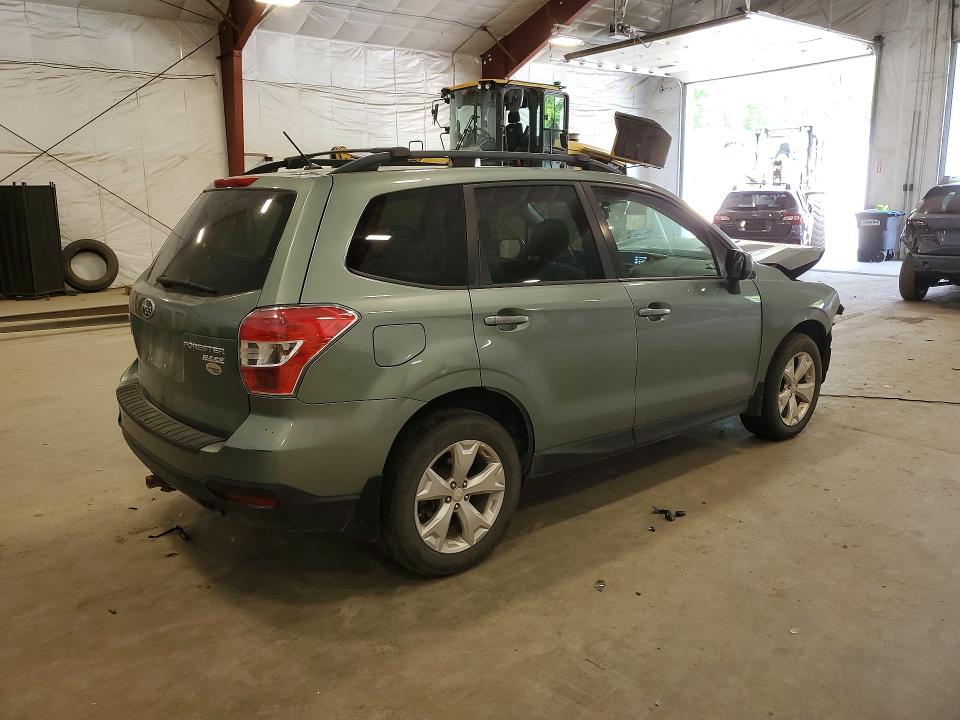 2015 Subaru Forester VIN JF2SJADCXFH596648 COPART salvage auction — FRONT END, Vt - Cert Of Title-Salvage Vehicle, sold $325 on 2026-07-13 (photo 3)