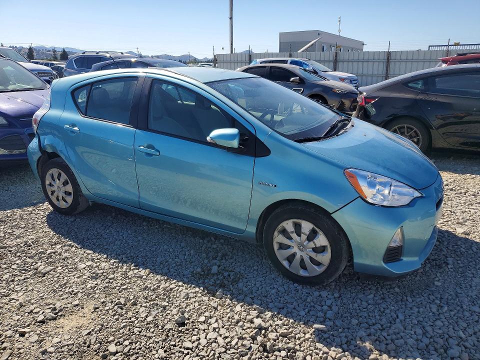 2013 Toyota Prius c VIN JTDKDTB38D1053597 COPART salvage auction — REAR END, Ca - Non-Repairable Vehicle Cert, sold $1,600 on 2026-07-14 (photo 4)