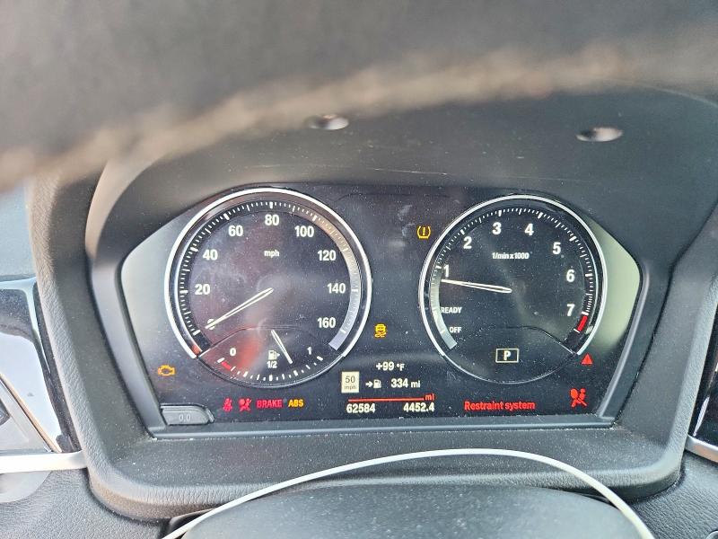 2021 BMW X1 VIN WBXJG7C03M5T44129 COPART salvage auction — FRONT END, Nc - Salvage Certificate Of Title, sold $2,500 on 2026-07-27 (photo 9)