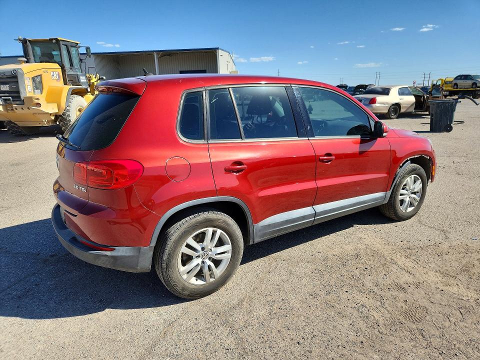 2013 Volkswagen Tiguan VIN WVGAV7AX7DW020125 COPART salvage auction — FRONT END, Az - Cert Of Title - Salvage, sold $175 on 2026-07-24 (photo 3)