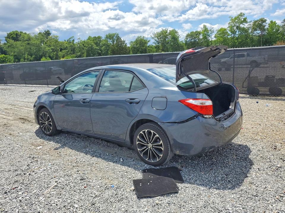 2016 Toyota Corolla VIN 5YFBURHE5GP464239 COPART salvage auction — REAR END, Sc - Cert Of Title-Salvage, sold $3,850 on 2026-07-27 (photo 2)
