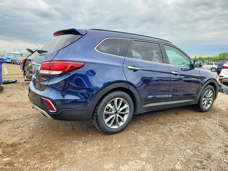 2017 Hyundai Santa fe VIN KM8SN4HF0HU187914 COPART salvage auction — HAIL, Il - Salvage Certificate, sold $3,300 on 2026-07-07 (photo 3)