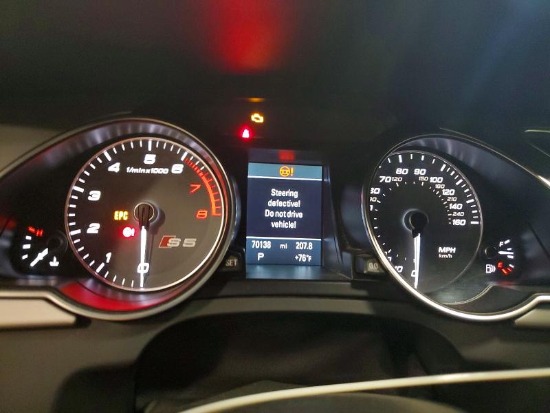 2013 Audi Rs5 VIN WAUVGAFH8DN010298 COPART salvage auction — FRONT END, MI - CERTIFICATE OF TITLE, sold $1,000 on 2026-07-31 (photo 9)