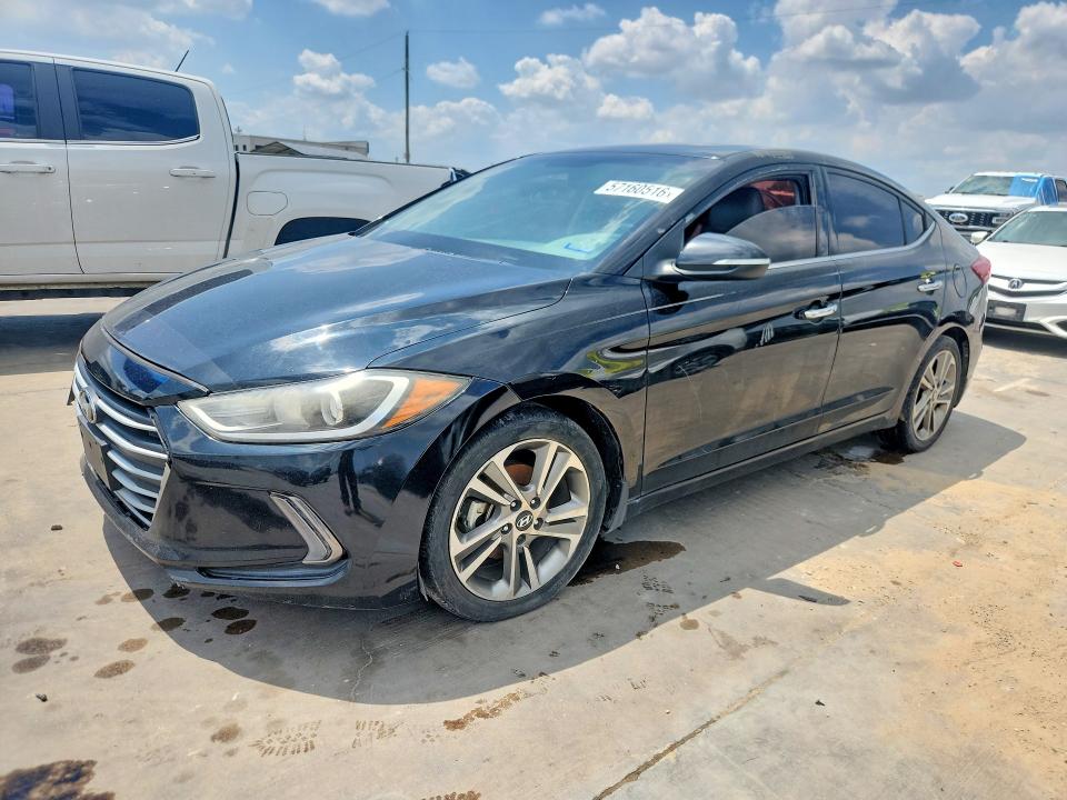 2017 Hyundai Elantra VIN 5NPD84LF2HH061480 COPART salvage auction — FRONT END, Tx - Salvage Vehicle Title, sold $2,400 on 2026-07-02 (photo 1)