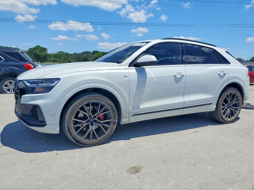 2020 Audi Q8 VIN WA1EVAF18LD007590 COPART salvage auction — FRONT END, Tn - Salvage Certificate, sold $18,000 on 2026-07-27 (photo 1)