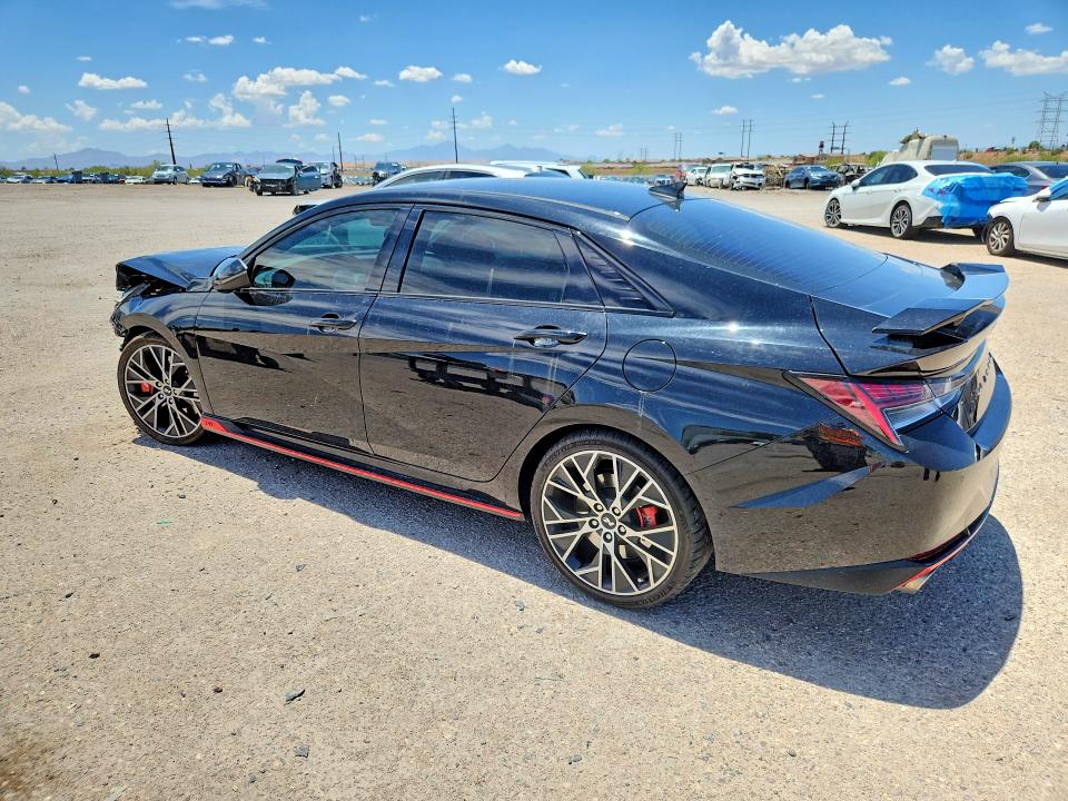2022 Hyundai Elantra VIN KMHLW4AK8NU001346 COPART salvage auction — FRONT END, Az - Cert Of Title - Salvage, sold $5,200 on 2026-07-08 (photo 2)