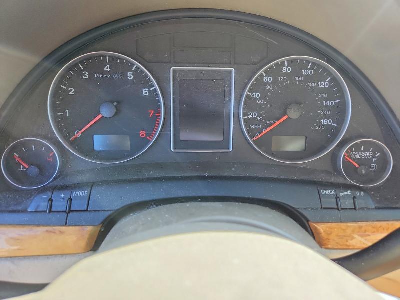 2007 Audi A4 VIN WAUKF78E57A231624 COPART salvage auction — FRONT END, Or - Salvage Title Certificate, sold $150 on 2026-07-27 (photo 9)