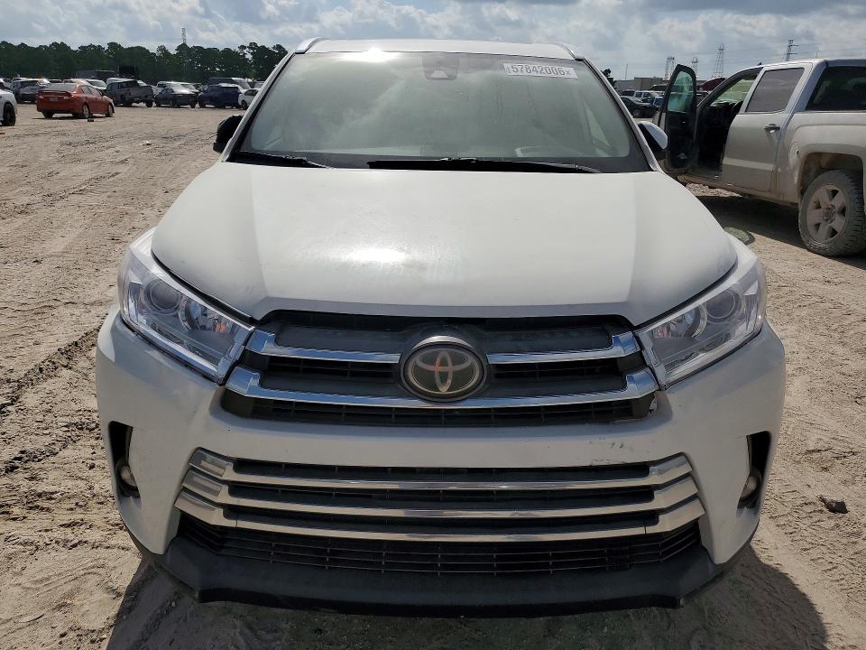 2019 Toyota Highlander VIN 5TDYZRFH3KS324764 COPART salvage auction — FRONT END, Fl - Cert Of Title Slvg Rebuildable (P), sold $11,200 on 2026-07-10 (photo 5)