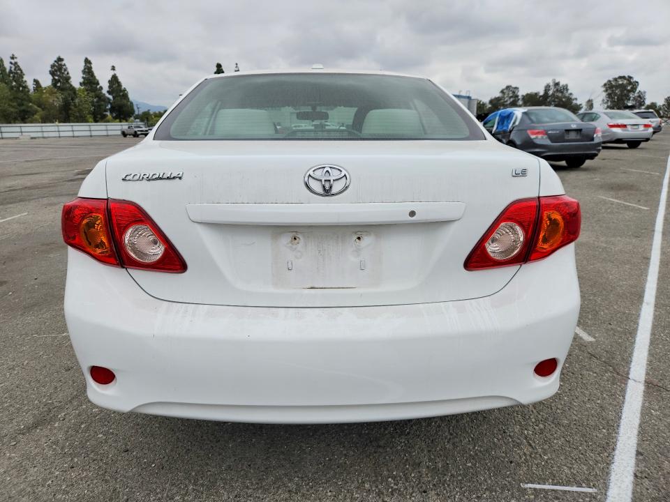 2010 Toyota Corolla VIN JTDBU4EE5AJ085602 COPART salvage auction — ALL OVER, CA - SALVAGE CERTIFICATE, sold $150 on 2026-07-21 (photo 6)
