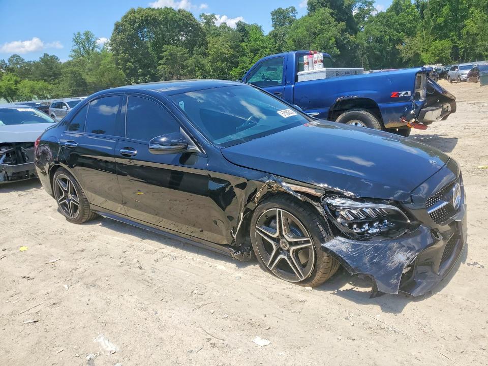 2021 Mercedes-benz C-klasse VIN W1KWF8EB1MR611289 COPART salvage auction — FRONT END, Md - Cert Of Salvage > 75% Damage, sold $1,850 on 2026-07-28 (photo 4)