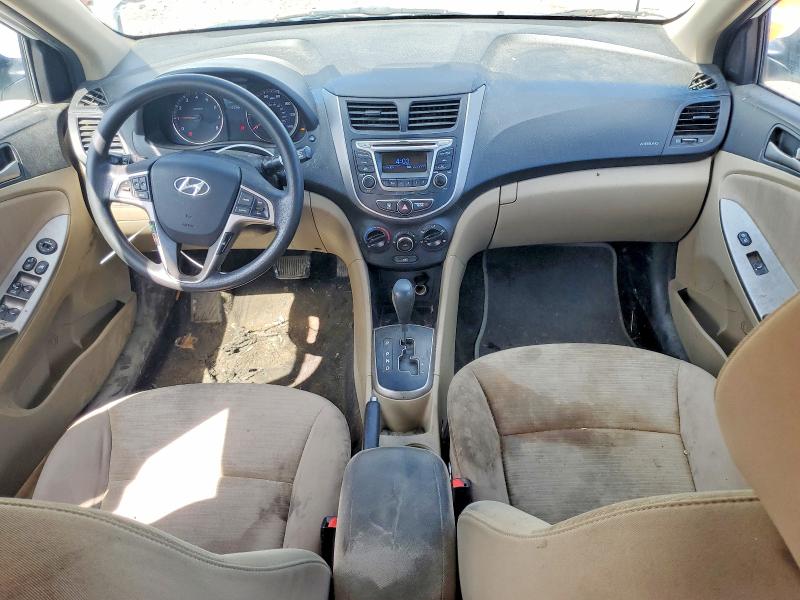 2017 Hyundai Accent VIN KMHCT4AE0HU352727 COPART salvage auction — WATER/FLOOD, Tx - Salvage Title-Flood Damage, sold $675 on 2026-07-09 (photo 8)