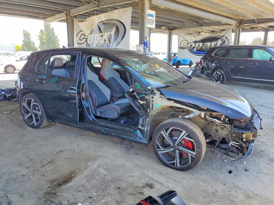 2024 Volkswagen Gti VIN WVW3A7CD3RW148364 COPART salvage auction — SIDE, CA - SALVAGE CERTIFICATE, sold $6,500 on 2026-08-13 (photo 4)