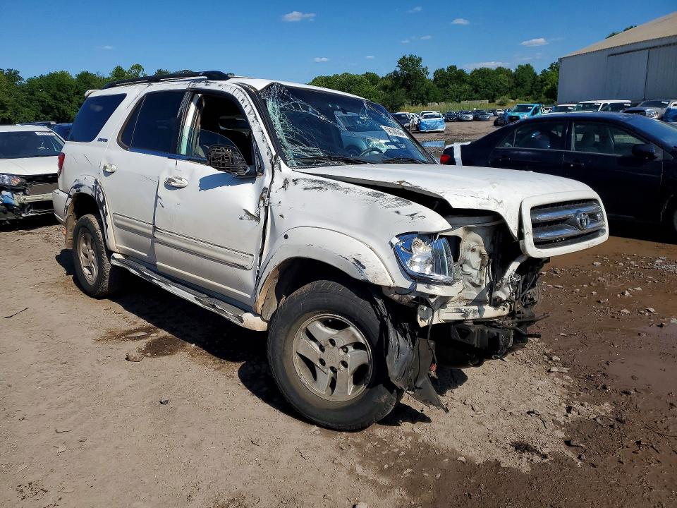 2002 Toyota Sequoia VIN 5TDBT48A52S130473 COPART salvage auction — ROLLOVER, Pa - Certificate Of Salvage, sold $425 on 2026-07-06 (photo 4)