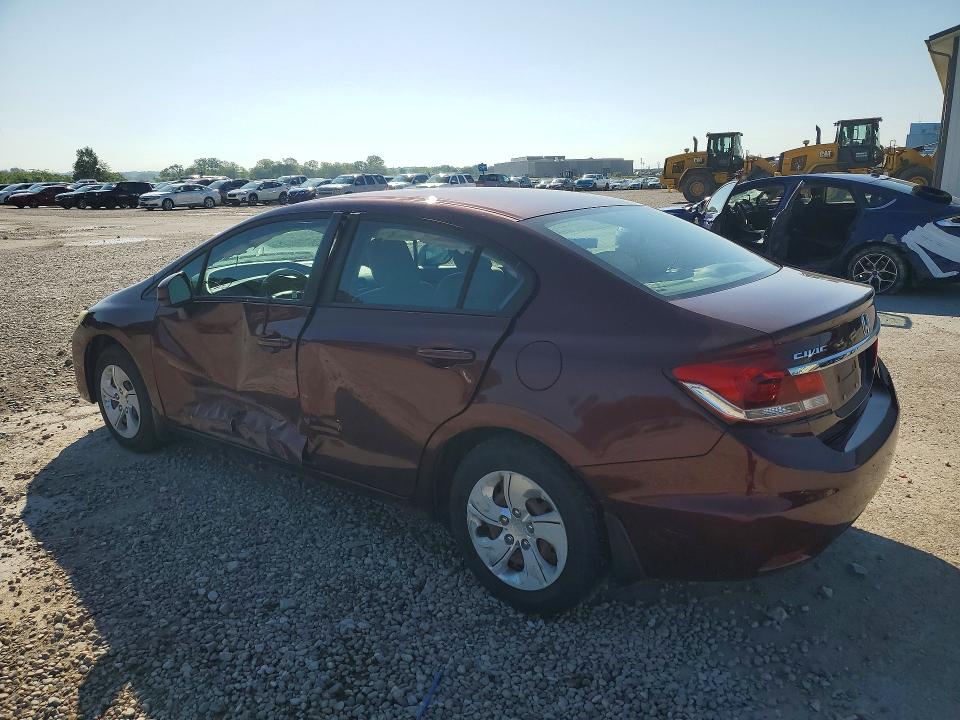 2013 Honda Civic VIN 19XFB2F52DE040676 COPART salvage auction — SIDE, Ia - Cert Of Title-Salvage Title, sold $2,050 on 2026-07-10 (photo 2)