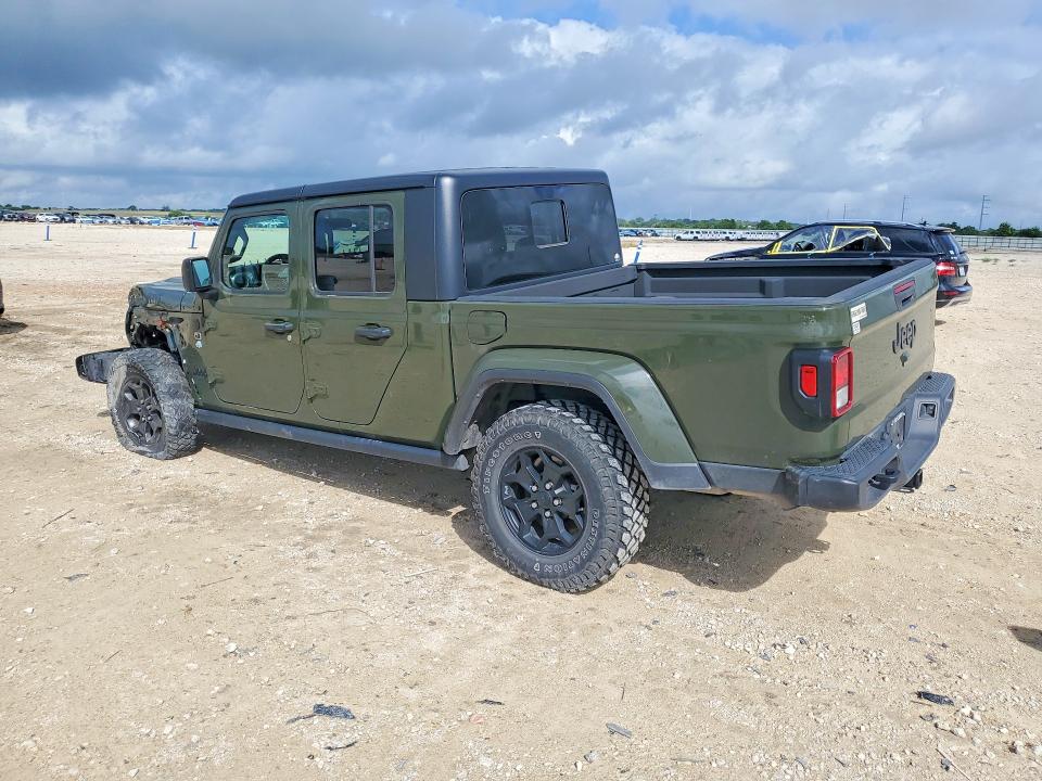 2022 Jeep Gladiator VIN 1C6HJTAG4NL151398 COPART salvage auction — FRONT END, Tx - Salvage Vehicle Title, sold $10,200 on 2026-07-09 (photo 2)