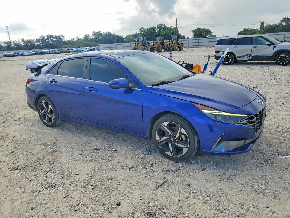 2021 Hyundai VIN 5NPLP4AG2MH038866 COPART salvage auction — REAR END, Tx - Salvage Vehicle Title, sold $5,800 on 2026-07-09 (photo 4)