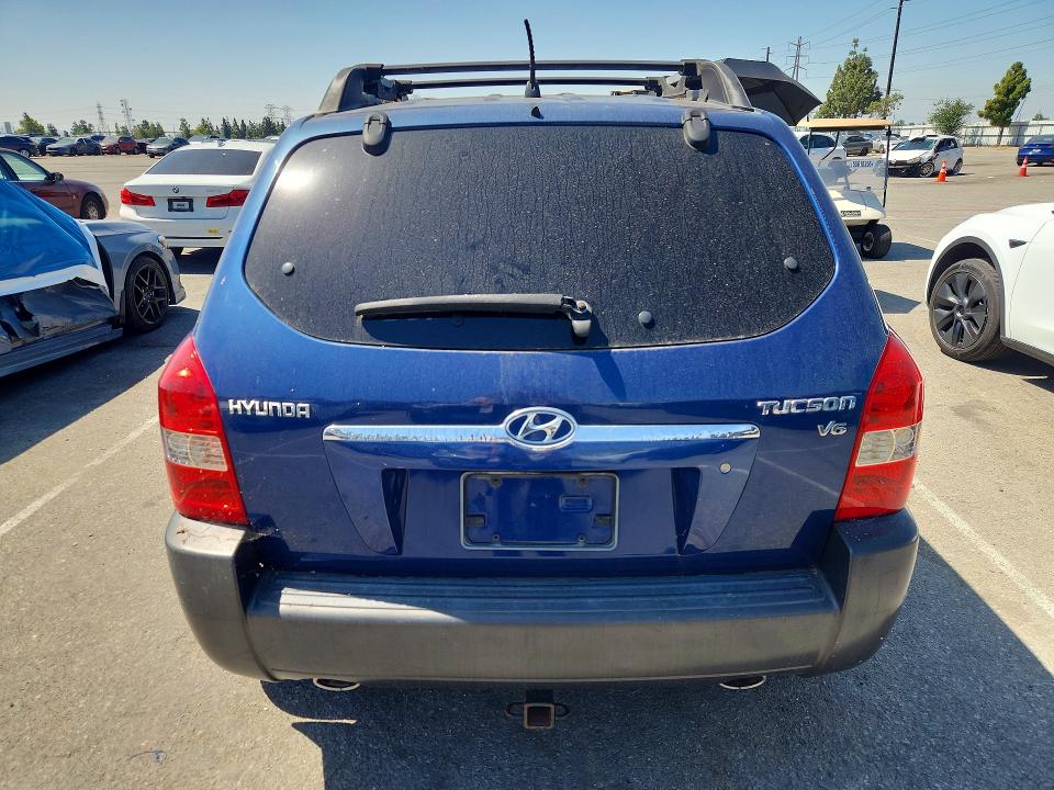 2006 Hyundai Tucson VIN KM8JN12DX6U282169 COPART salvage auction — NORMAL WEAR, Ca - Dis/Dlr/Exp Only Clean Title, sold $250 on 2026-07-28 (photo 6)