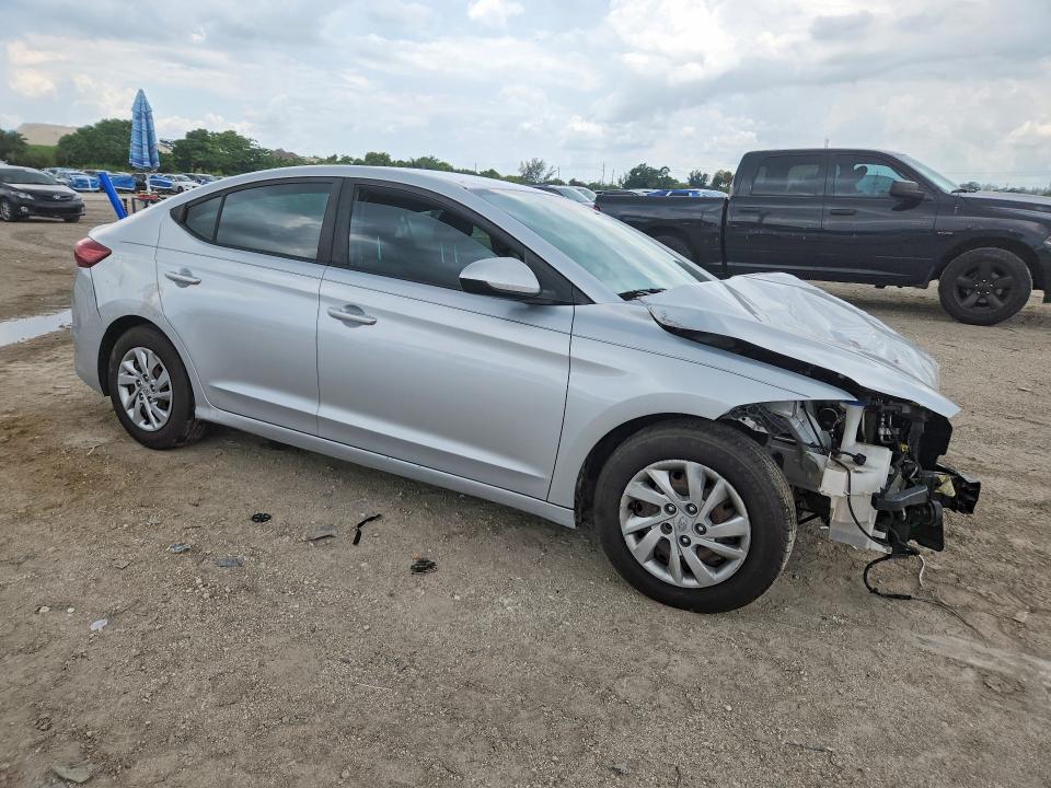 2017 Hyundai Elantra VIN KMHD74LF1HU402002 COPART salvage auction — FRONT END, Fl - Cert Of Title-Rebuilt (P), sold $975 on 2026-07-07 (photo 4)