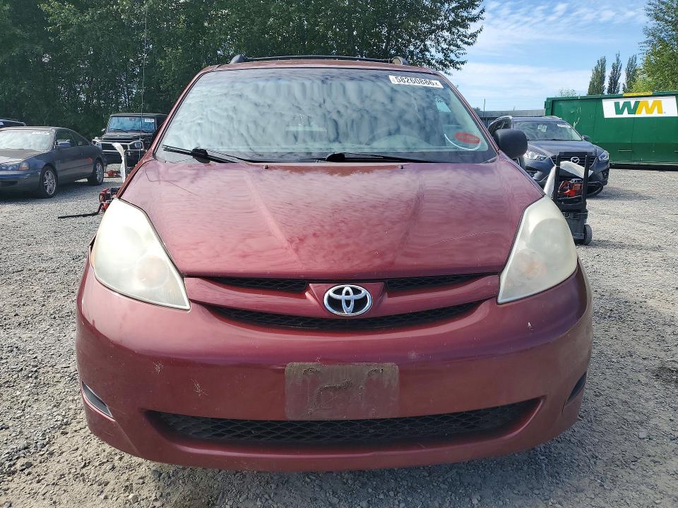 2007 Toyota Sienna VIN 5TDZK23C97S028194 COPART salvage auction — FRONT END, WA - BILL OF SALE, sold $2,250 on 2026-07-13 (photo 5)