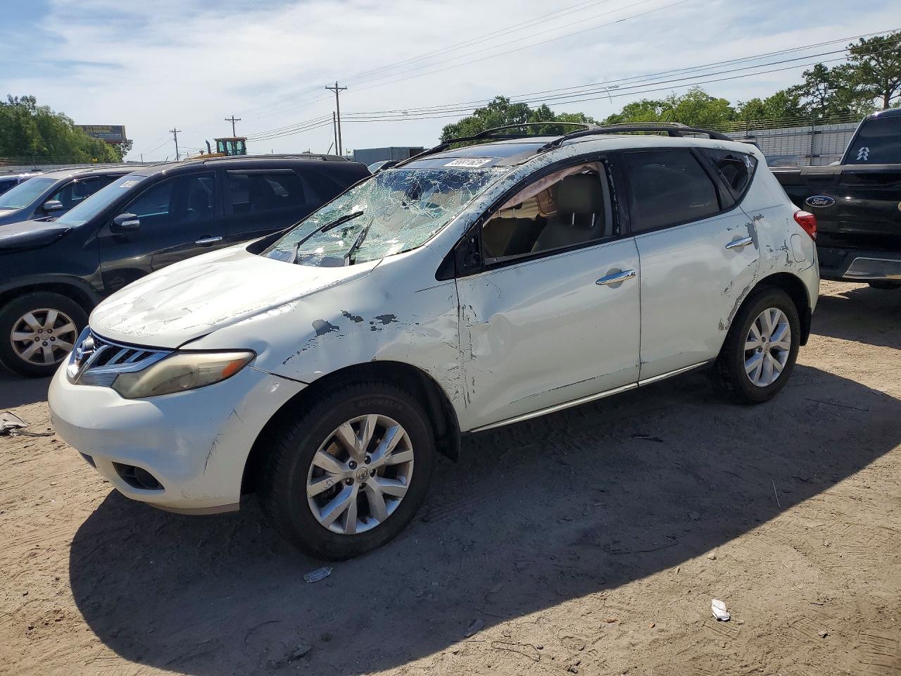 2011 Nissan Murano VIN JN8AZ1MU4BW059893 COPART salvage auction — Rollover, AL - CERT OF TITLE-SALVAGE TITLE, sold $475 on 2026-07-02 (photo 1)