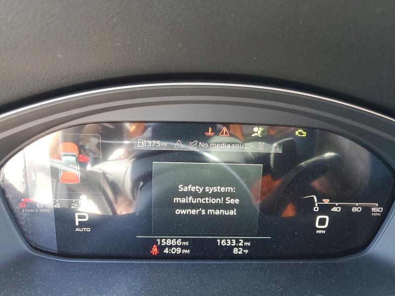 2023 Audi Q5 VIN WA1FAAFY0P2193673 COPART salvage auction — FRONT END, Nj - Cert Of Title-Salvage, sold $16,500 on 2026-07-17 (photo 9)