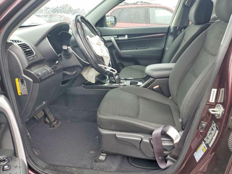 2015 Kia Sorento VIN 5XYKT3A64FG553970 COPART salvage auction — FRONT END, Pa - Certificate Of Salvage, sold $575 on 2026-07-02 (photo 7)