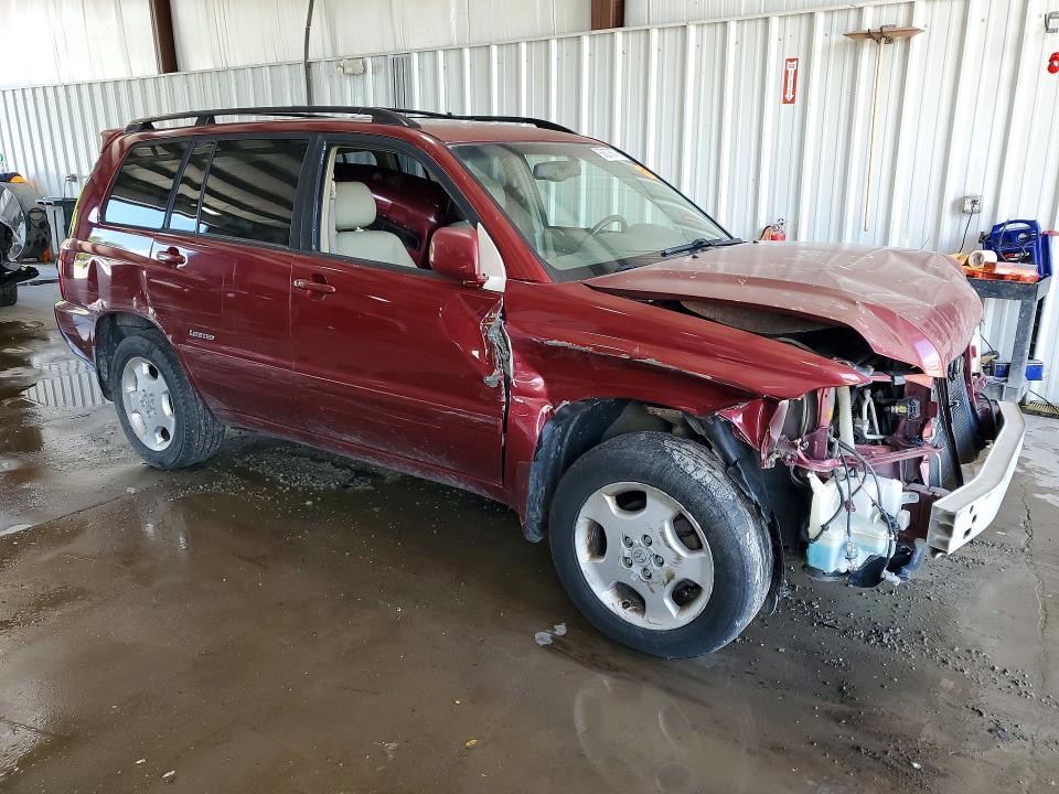 2006 Toyota Highlander VIN JTEEP21A860171278 COPART salvage auction — FRONT END, Pa - Certificate Of Salvage, sold $475 on 2026-07-22 (photo 4)