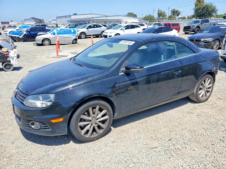 2012 Volkswagen Eos VIN WVWBW7AH4CV018948 COPART salvage auction — REAR END, Ca - Salvage Certificate, sold $1,150 on 2026-08-11 (photo 1)