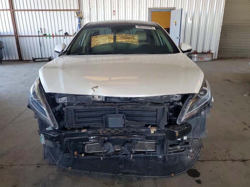2016 Hyundai Sonata hybrid VIN KMHE34L10GA012447 COPART salvage auction — FRONT END, CA - SALVAGE CERTIFICATE, sold $1,800 on 2026-07-02 (photo 5)