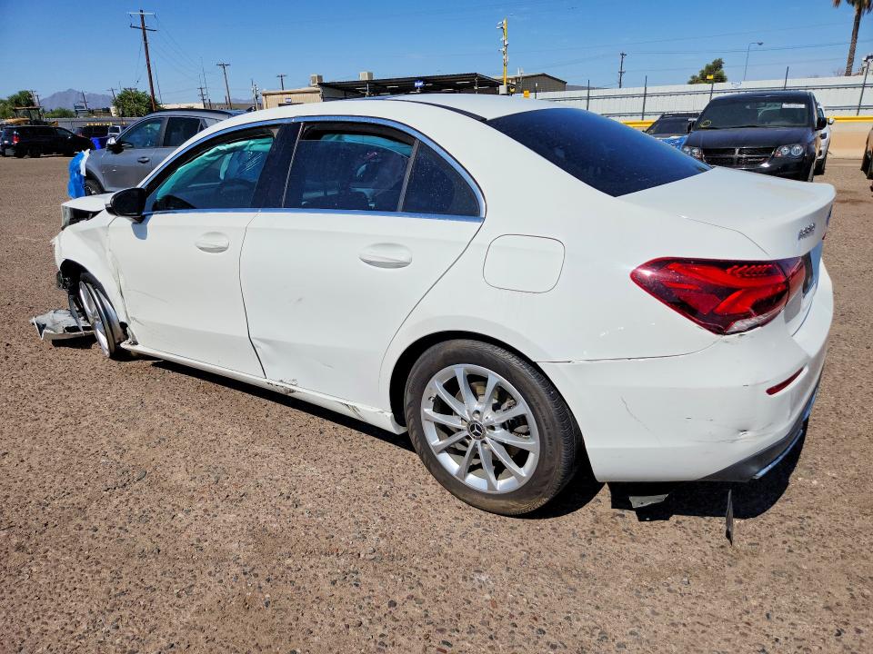 2019 Mercedes-benz A-class VIN WDD3G4EB3KW021506 COPART salvage auction — FRONT END, AZ - CERTIFICATE OF TITLE, sold $3,200 on 2026-08-13 (photo 2)
