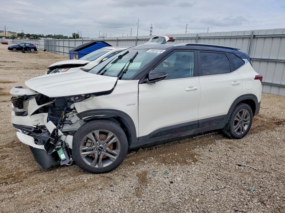 2022 Kia Seltos VIN KNDEUCAA9N7301478 COPART salvage auction — FRONT END, Ia - Cert Of Title-Salvage Title, sold $1,000 on 2026-07-29 (photo 1)