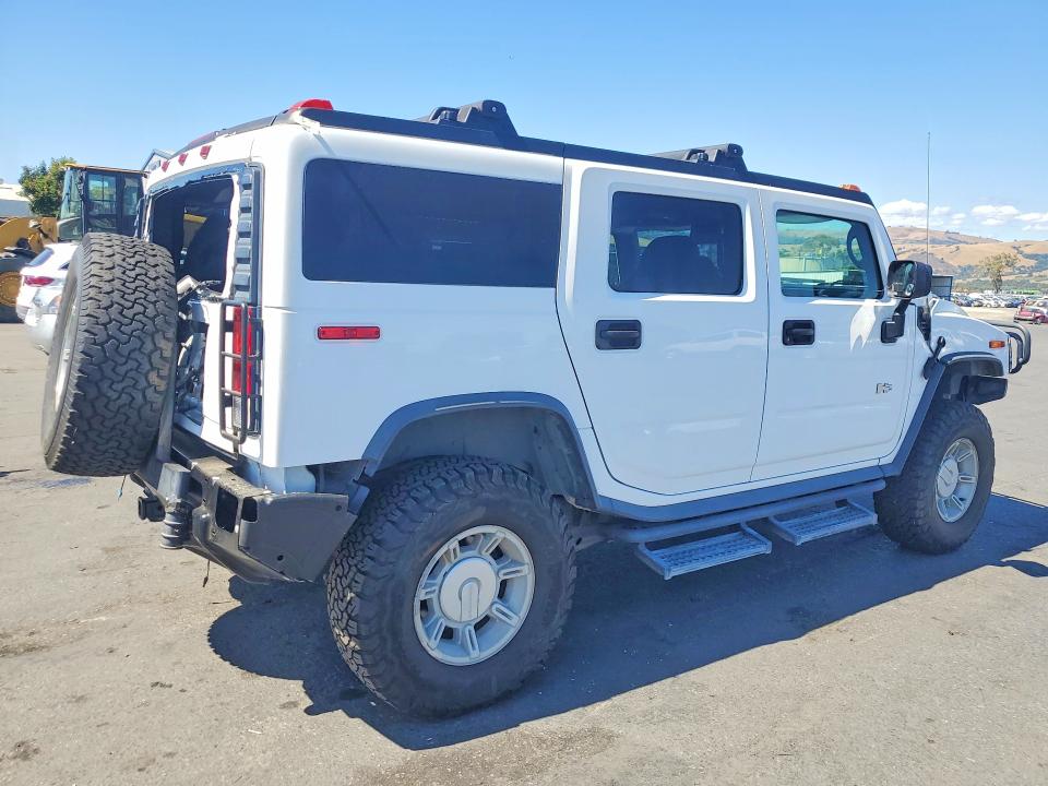 2005 Hummer H2 VIN 5GRGN23U25H101204 COPART salvage auction — REAR END, Ca - Salvage Certificate, sold $14,300 on 2026-07-14 (photo 3)