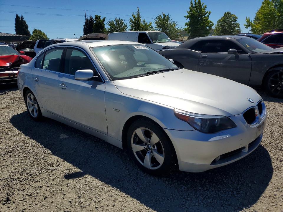 2006 BMW 5er VIN WBANE53596CK81070 COPART salvage auction — SIDE, Or - Salvage Title Certificate, sold $425 on 2026-07-28 (photo 4)