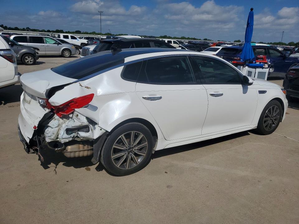 2019 Kia Optima VIN 5XXGT4L30KG317250 COPART salvage auction — REAR END, Tx - Salvage Vehicle Title, sold $2,700 on 2026-07-09 (photo 3)