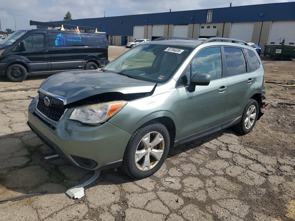 2014 Subaru Forester VIN JF2SJAEC6EH457839 COPART salvage auction — REAR END, Mi - Certificate Of Title, sold $550 on 2026-07-07 (photo 1)