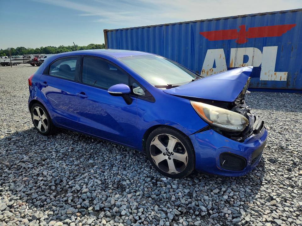 2012 Kia Rio VIN KNADN5A34C6095329 COPART salvage auction — FRONT END, Ga - Cert Of Title-Salvage, sold $425 on 2026-07-07 (photo 4)