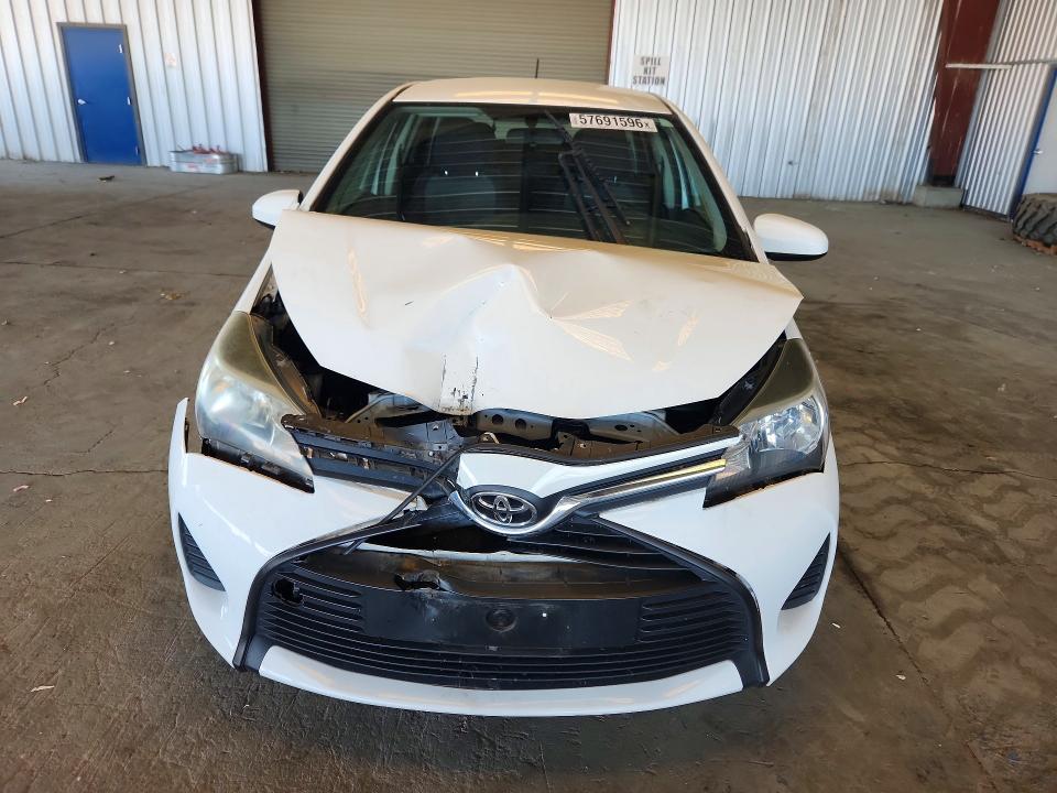 2015 Toyota Yaris VIN VNKKTUD32FA041820 COPART salvage auction — FRONT END, Ca - Salvage Certificate, sold $2,350 on 2026-07-09 (photo 5)