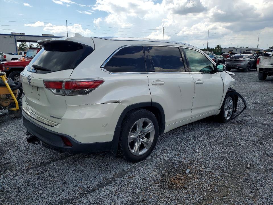 2016 Toyota Highlander VIN 5TDDKRFH1GS308041 COPART salvage auction — FRONT END, Fl - Cert Of Title Slvg Rebuildable, sold $3,750 on 2026-07-24 (photo 3)
