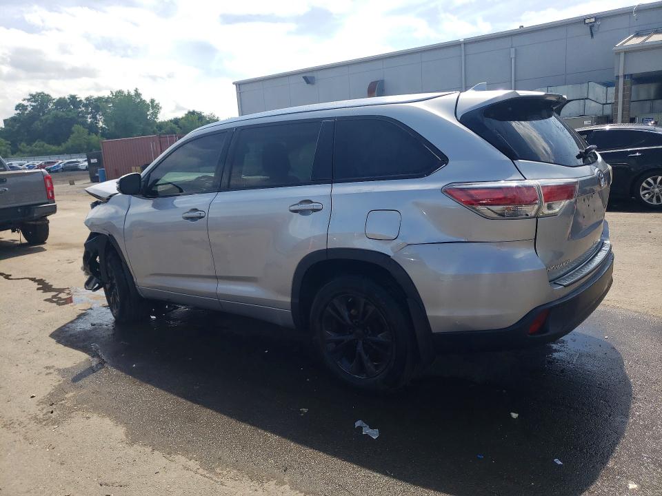 2016 Toyota Highlander VIN 5TDJKRFH7GS301050 COPART salvage auction — FRONT END, Ct - Cert Of Title-Salvage, sold $3,600 on 2026-07-17 (photo 2)