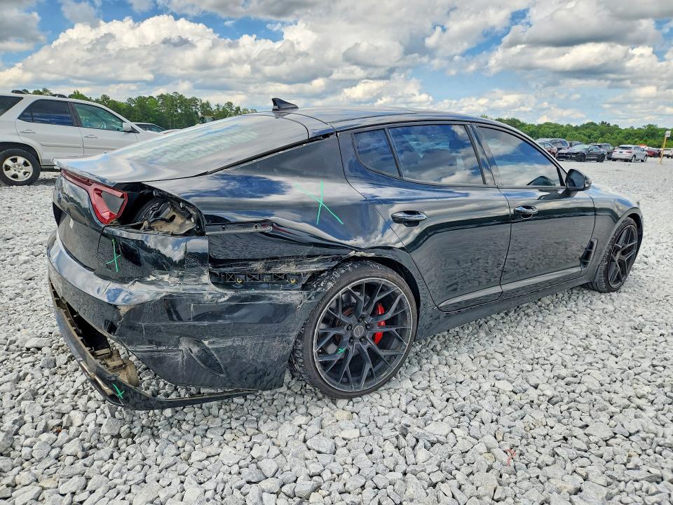 2019 Kia Stinger VIN KNAE55LC5K6061903 COPART salvage auction — REAR END, GA - CERT OF TITLE-SALVAGE, sold $350 on 2026-07-30 (photo 3)