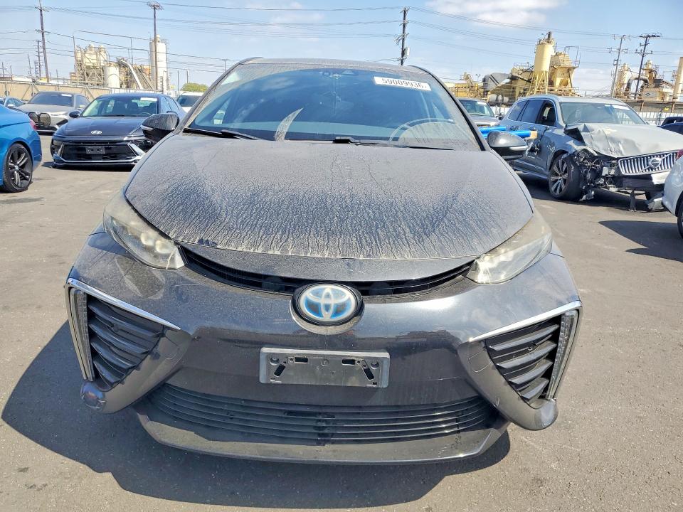 2016 Toyota Mirai VIN JTDBVRBD1GA000303 COPART salvage auction — FRONT END, Ca - Salvage Certificate, sold $550 on 2026-07-29 (photo 5)