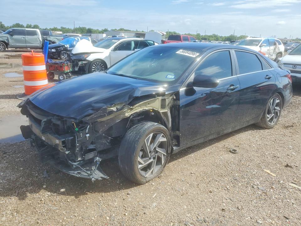 2024 Hyundai Elantra VIN KMHLS4DG7RU681264 COPART salvage auction — FRONT END, TX - SALVAGE VEHICLE TITLE (P), sold $1,500 on 2026-07-16 (photo 1)