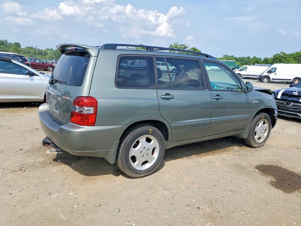 2005 Toyota Highlander VIN JTEEP21A850092160 COPART salvage auction — FRONT END, Md - Cert Of Salvage > 75% Damage, sold $1,800 on 2026-07-28 (photo 3)