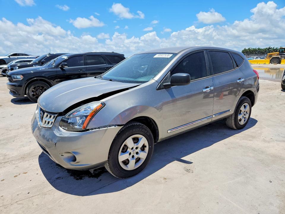 2014 Nissan Rogue VIN JN8AS5MT9EW606468 COPART salvage auction — FRONT END, FL - CERT OF TITLE SLVG REBUILDABLE, sold $525 on 2026-07-29 (photo 1)