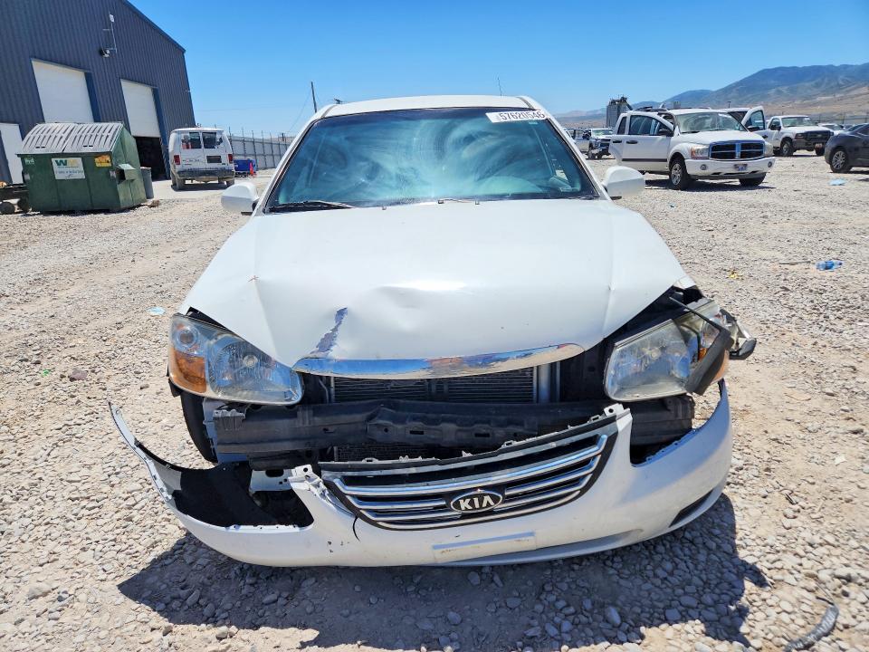 2009 Kia Spectra VIN KNAFE222695664225 COPART salvage auction — FRONT END, Ut - Salvage Certificate, sold $150 on 2026-07-31 (photo 5)