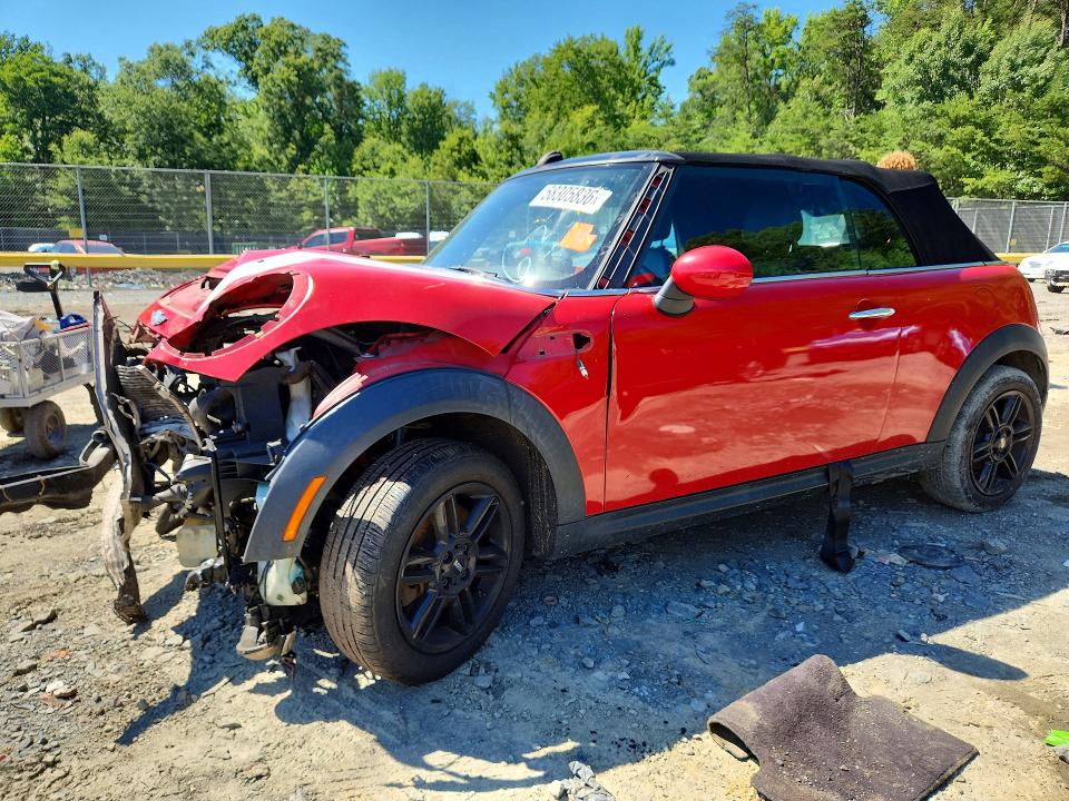 2014 Mini Cooper VIN WMWZP3C50ET706335 COPART salvage auction — FRONT END, Md - Cert Of Salvage > 75% Damage, sold $200 on 2026-07-14 (photo 1)