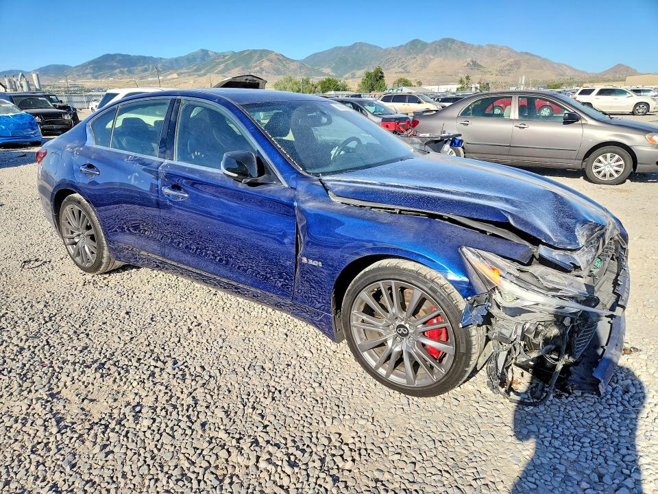 2020 Infiniti Q50 VIN JN1FV7AR6LM660674 COPART salvage auction — FRONT END, Ut - Salvage Certificate, sold $8,600 on 2026-08-21 (photo 4)