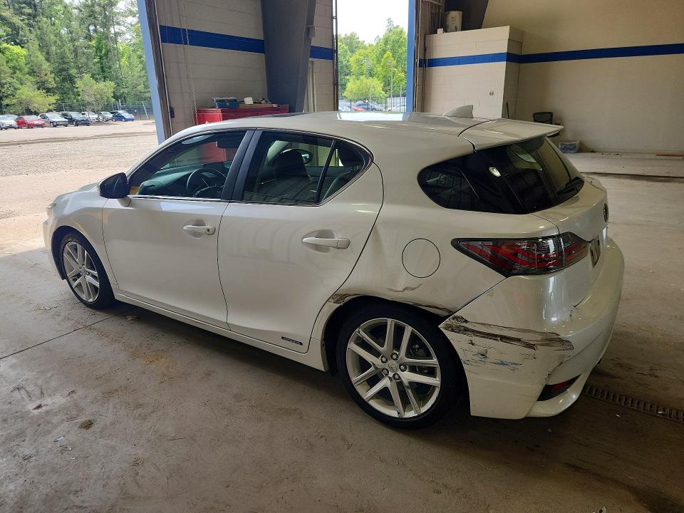 2014 Lexus Ct VIN JTHKD5BH2E2183862 COPART salvage auction — REAR END, Va - Cert Of Title - Salvage, sold $7,600 on 2026-07-02 (photo 2)